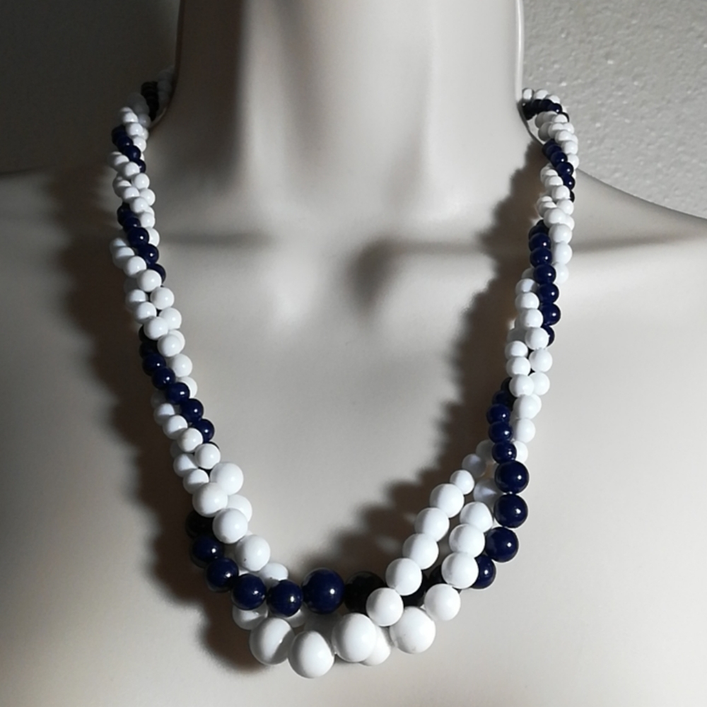 Vintage Multi-strand Twisted Graduated Necklace